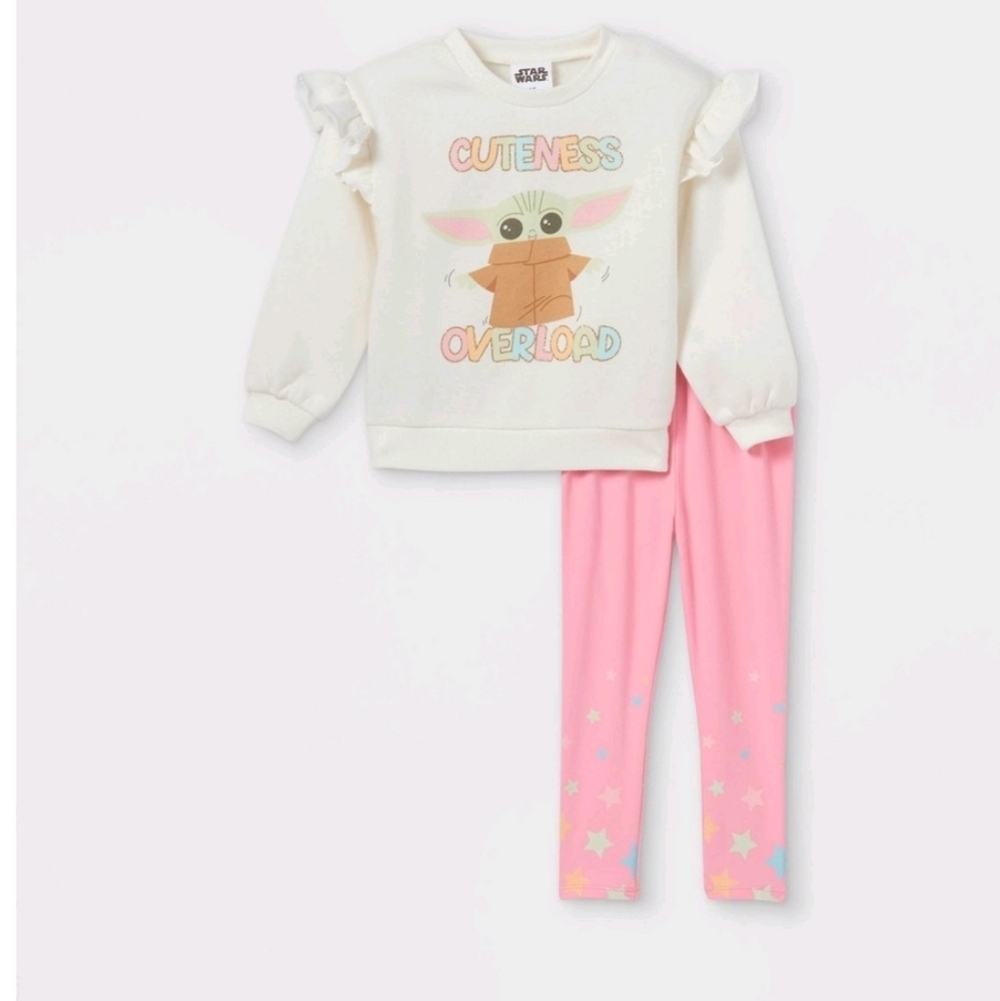 Star Wars Baby Yoda Cuteness Overload Matching Set Size 2T
